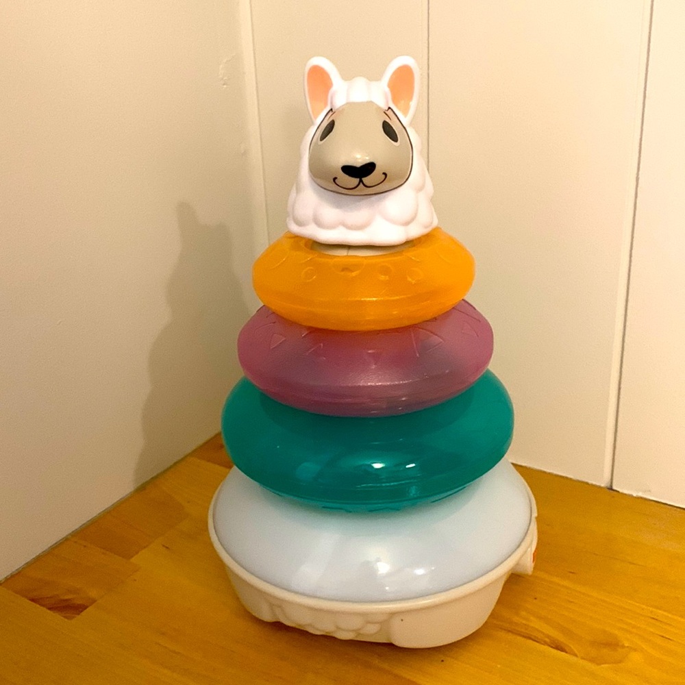 Fisher price linkamals stacking llama